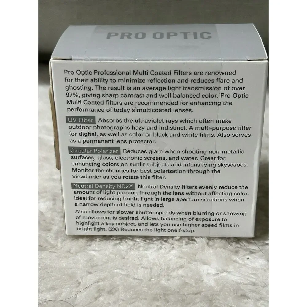 PRO OPTIC 55mm LENS ESSENTIALS FILTER KIT UV, CIRCULAR POLARIZED, ND2